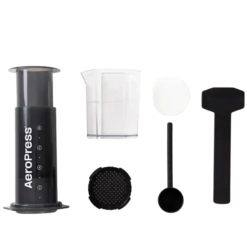 AeroPress Coffee Maker XL Komplettset – Brühkammer, Tritan-Karaffe, XL-Mikrofilter, Zubehör